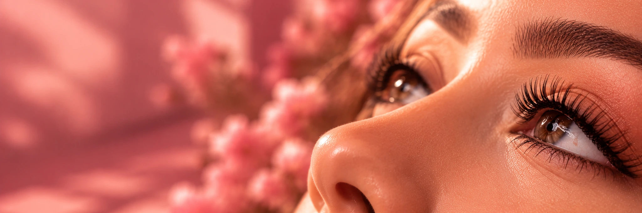 Cílios naturais curvados após Lash Lifting