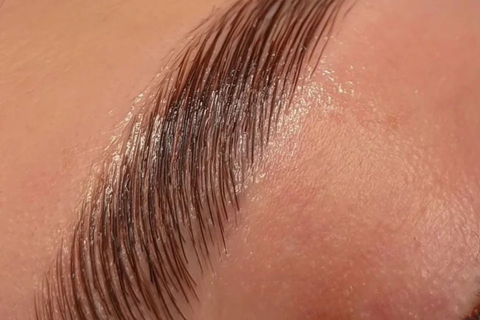 Brow Lamination — imagem já utilizada no site da Karine Bueno